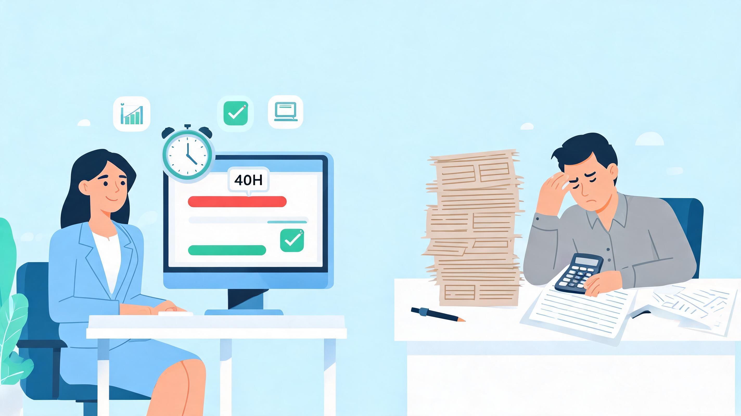 自动计算考勤管理系统：为什么还有企业每月在考勤上浪费40小时？