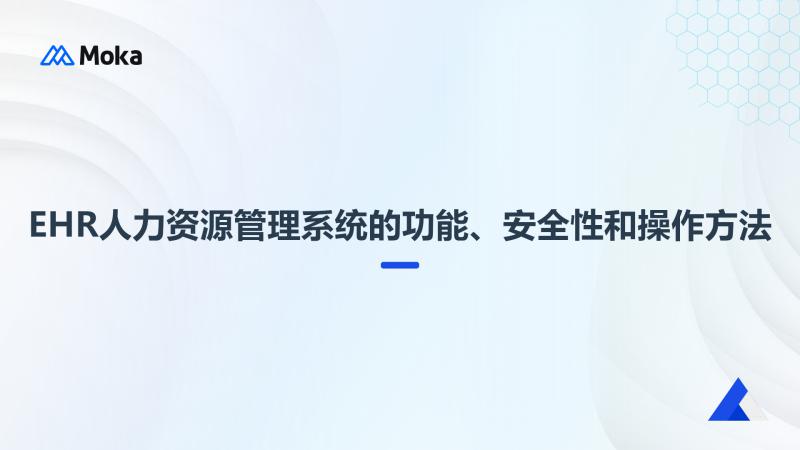 ehr人力资源管理系统