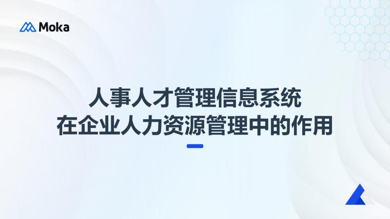 人事人才管理信息系统