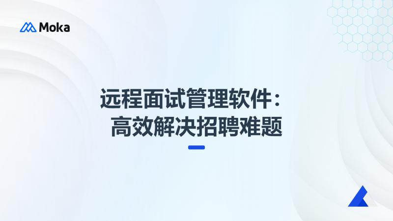 远程面试管理软件